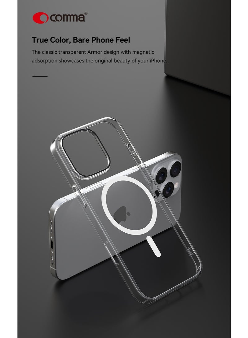 COMMA iPhone 17 Pro Slim MagSafe Case - Slim Magnetic Case with Military Grade Protection, Antibacterial, Scratch and Yellowing Resistant - Image 4