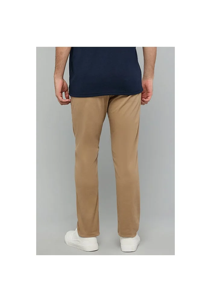 R&b  Solid Slim Fit Pants with Button Closure for Men | Best Price UAE