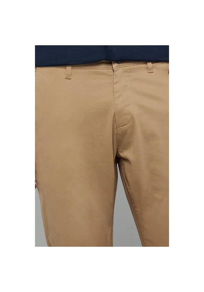 R&b  Solid Slim Fit Pants with Button Closure for Men | Best Price UAE