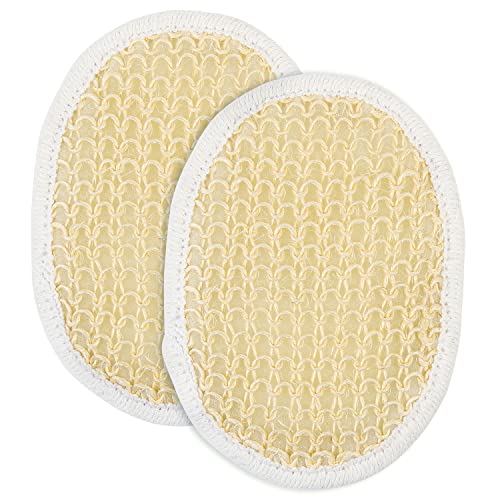 JAIRESTONE Natural Exfoliating Loofah Pads for Face and Body Soft Weave Facial Scrubber Gentle Sisal Cleanser Sponge Bath and Shower Exfoliator for Men Women 2 Pack - Image 2
