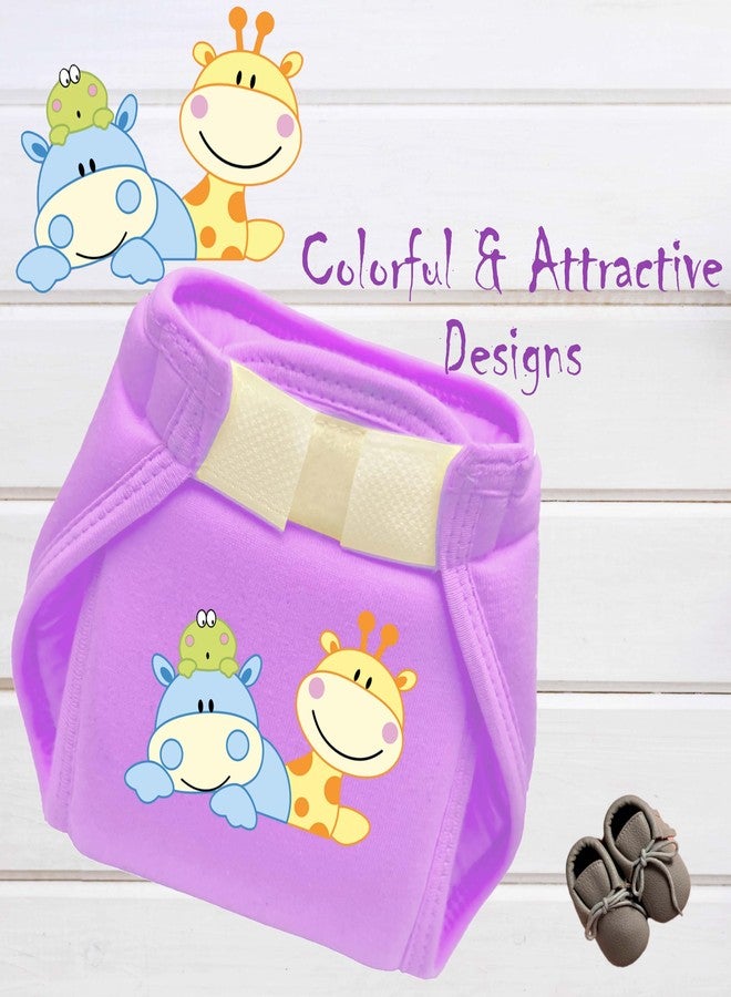 Toddylon New Born Baby Nappies Non Padded Single Layer Nappy Printed Nappy | Cloth Diapers | Newborn Langots | Infants Nappy | Cotton Diaper | Reusable Langot | (0-6 Months, Pack Of 6) - Image 5