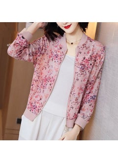 Generic 2024 Summer New Large Size Loose Fit Jacket Cardigan Top Short Jacket Trendy Printing Sun Protection Baseball Uniform For Women 3053# 