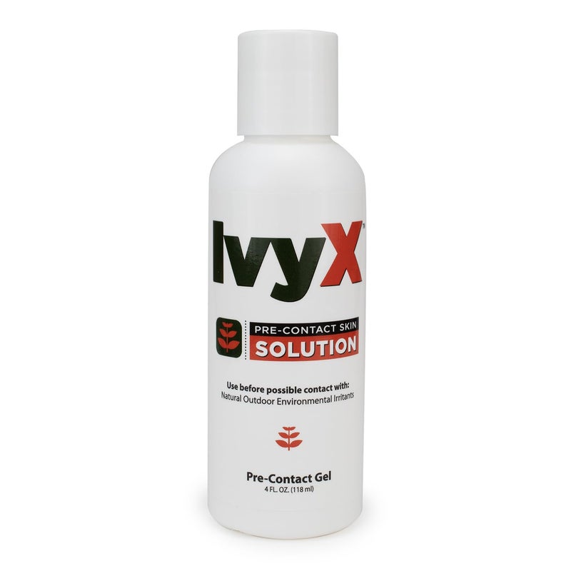 CoreTex Ivy X Pre-Contact Poison Ivy Protection Gel - 4oz Bottle of USA-Made Barrier Gel to Help Prevent Itchy Rashes - Also Works on Poison Oak & Sumac Oils - Quick Dry & Chalk-Free Formula
