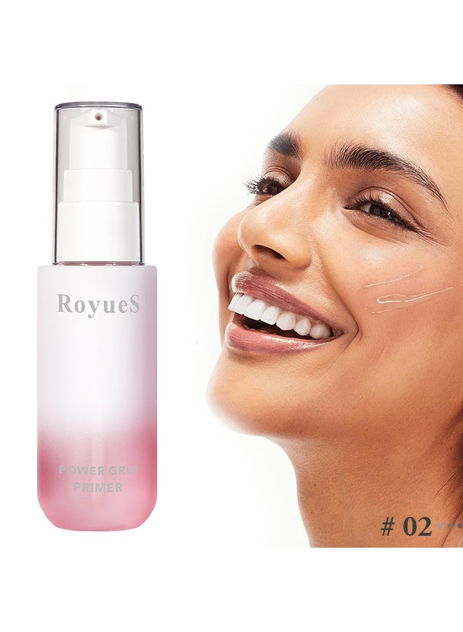RoyueS Power-grip Primer, Long-Lasting Hydrating Face Primer, Evens Skin & Brightens, Moisturizes Primes, Primer Face Makeup, Soft-Focus Finish, Makeup Primer for Flawless Gel-Based, # Pink - Image 2