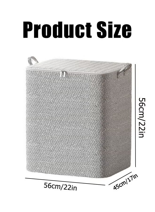1/2/3PCS 150L Storage Bag  Large Capacity Storage Bags Clothes Storage Box  Storage Bags  Clothes Organizer Clothes Storage  Organizers Foldable for Clothing Blanket Comforters Bed Sheets Pillows and Toys - Image 2