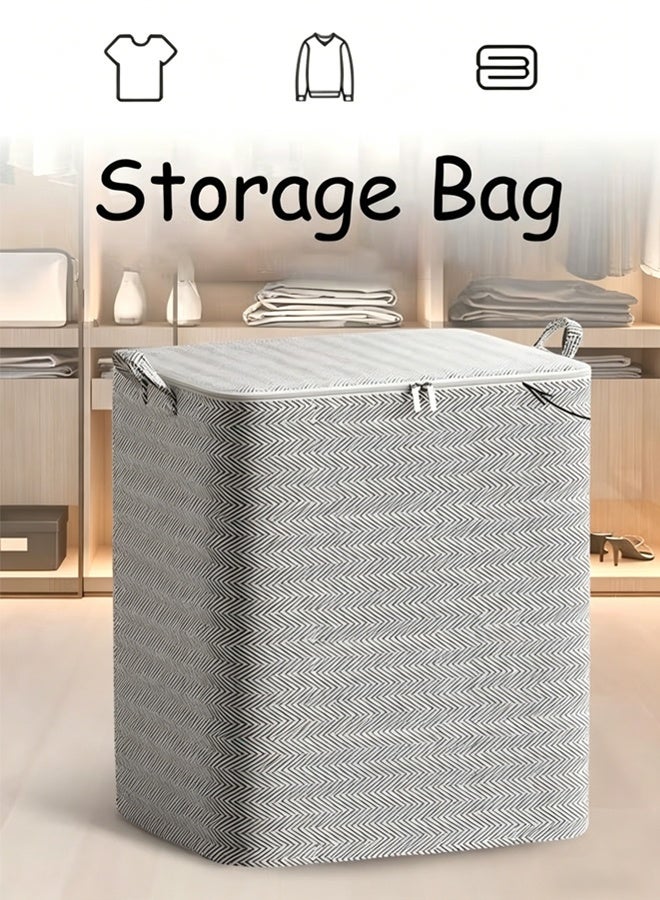 Rubvrenti Storage Bag Large Capacity Storage Bags Clothes Storage Box Storage Bags Clothes Organizer Clothes Storage Organizers Foldable for Clothing Blanket Comforters Bed Sheets Pillows and Toys - Image 1