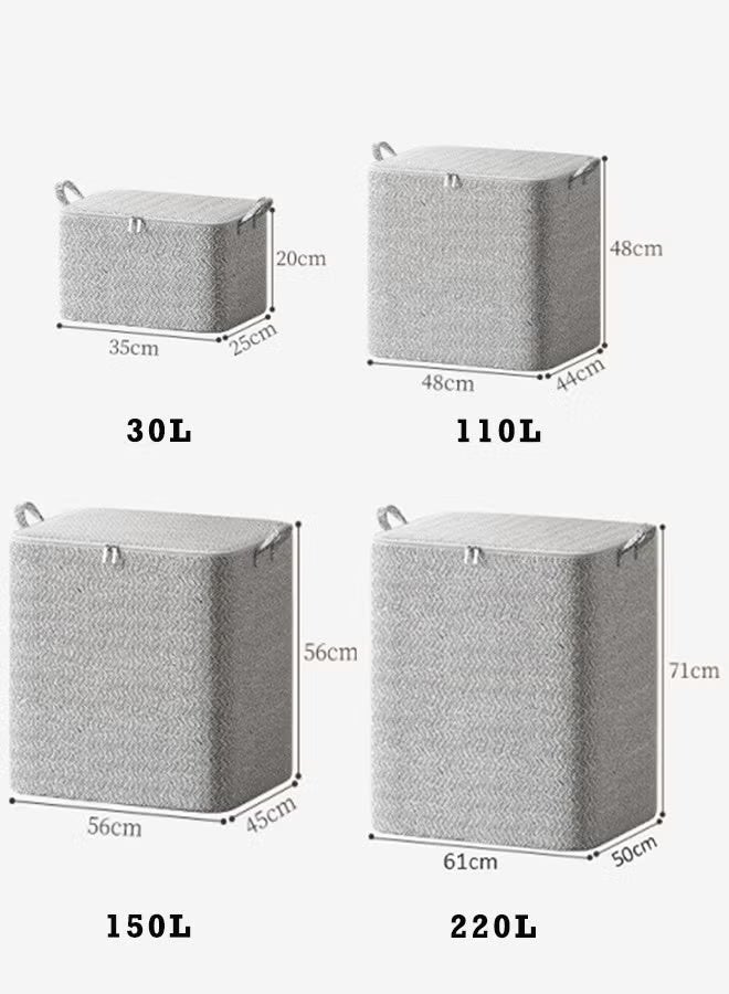 Rubvrenti Storage Bag Large Capacity Storage Bags Clothes Storage Box Storage Bags Clothes Organizer Clothes Storage Organizers Foldable for Clothing Blanket Comforters Bed Sheets Pillows and Toys - Image 2