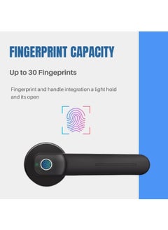 BioEnable BioEnable Stainless Steel L500 Smart Door Lock Bluetooth Fingerprint Unlock Scramble Pin Code Mechanical Key Long Battery Life Reverse Lock Function Open Mode Free Access Black  - Image 4