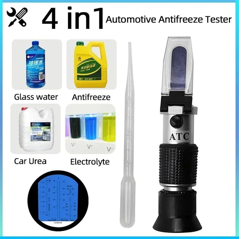 4 in 1 ATC Detector Handheld Electrolyte Hydrometer Refractometer Car Urea Fluid Tester Battery Freezing Automotive Antifreeze - Image 2