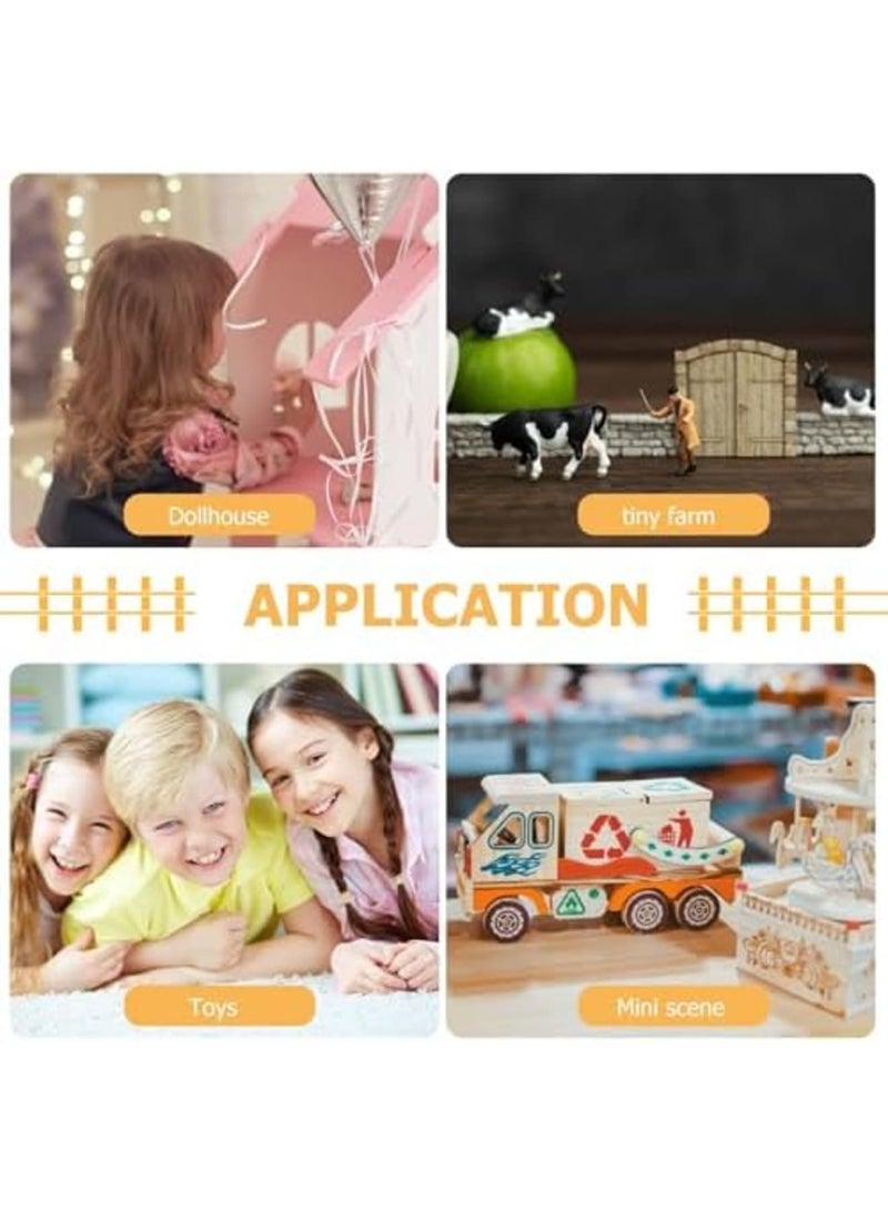 SYOSI مجموعة واحدة من مجموعة حمام منزل الدمى: أثاث حمام مصغر بمقياس 1:12، بما في ذلك حوض، دش، حوض استحمام، مرحاض، وكرسي لتزيين منزل الدمى، مثالي للحمامات المصغرة - Image 4