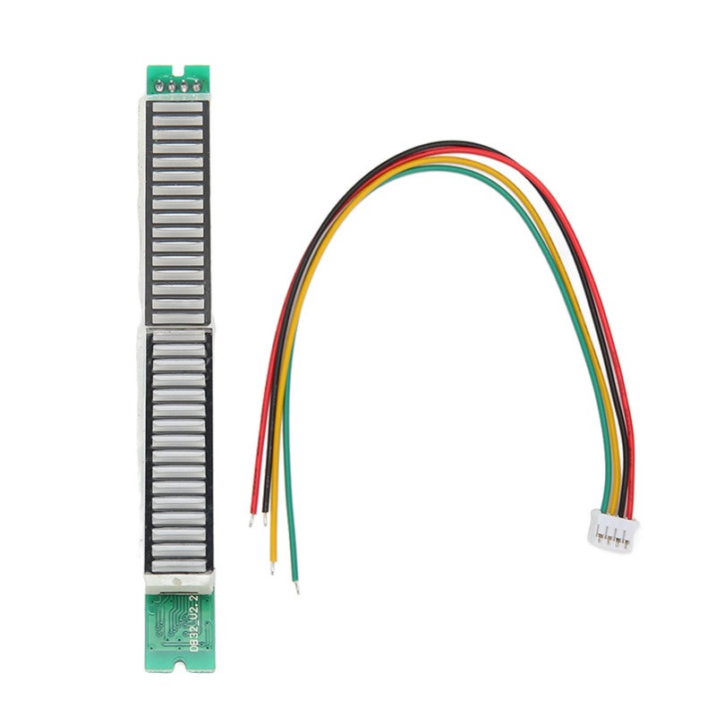 32 Bit LED Music Level Indicator Module - Premium PCB Material Adjustable Brightness Mono 32 Segment Light for DIY Audio Visualizer & Small Case Installation - Image 1