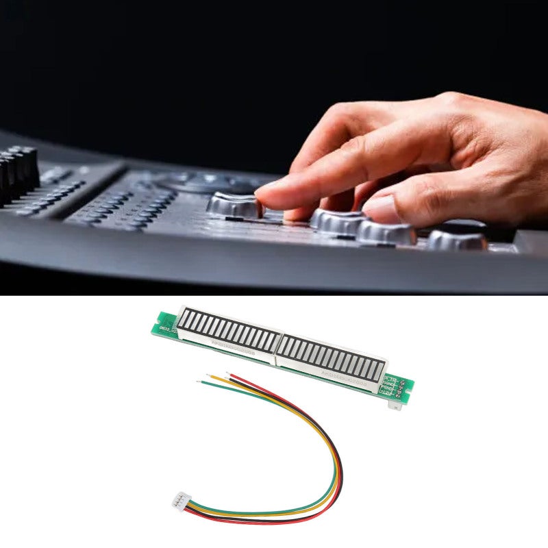 32 Bit LED Music Level Indicator Module - Premium PCB Material Adjustable Brightness Mono 32 Segment Light for DIY Audio Visualizer & Small Case Installation - Image 3