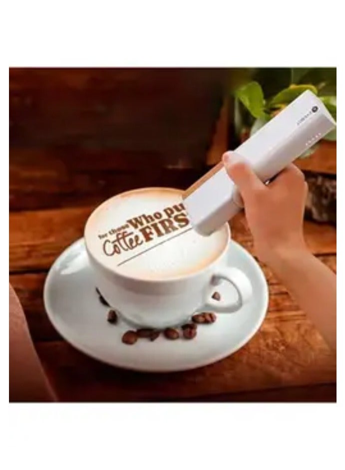 EVEBOT Mini Coffee Printer,Portable Edible Inkjet Pen,Food Printer,Logo and Pattern Print, Latte Art Printer for Coffee,Cake, Cookies,Bread,Macaron,Chocolate,DIY Decoration  - Image 1