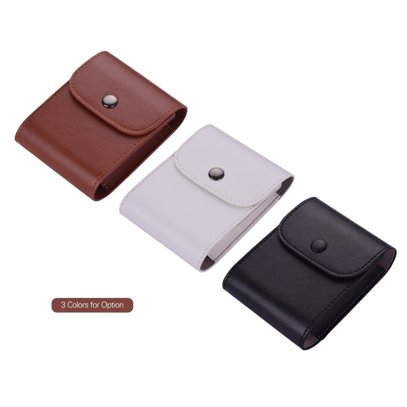 Instax Photo Case 3.5 * 4Inch Press Button Lock - Soft Interlayer Vintage Style Instax Film Case for Fujifilm Instax SQ 6/10/20 Mini 7/8/9/70/90 Camera Users - Image 5