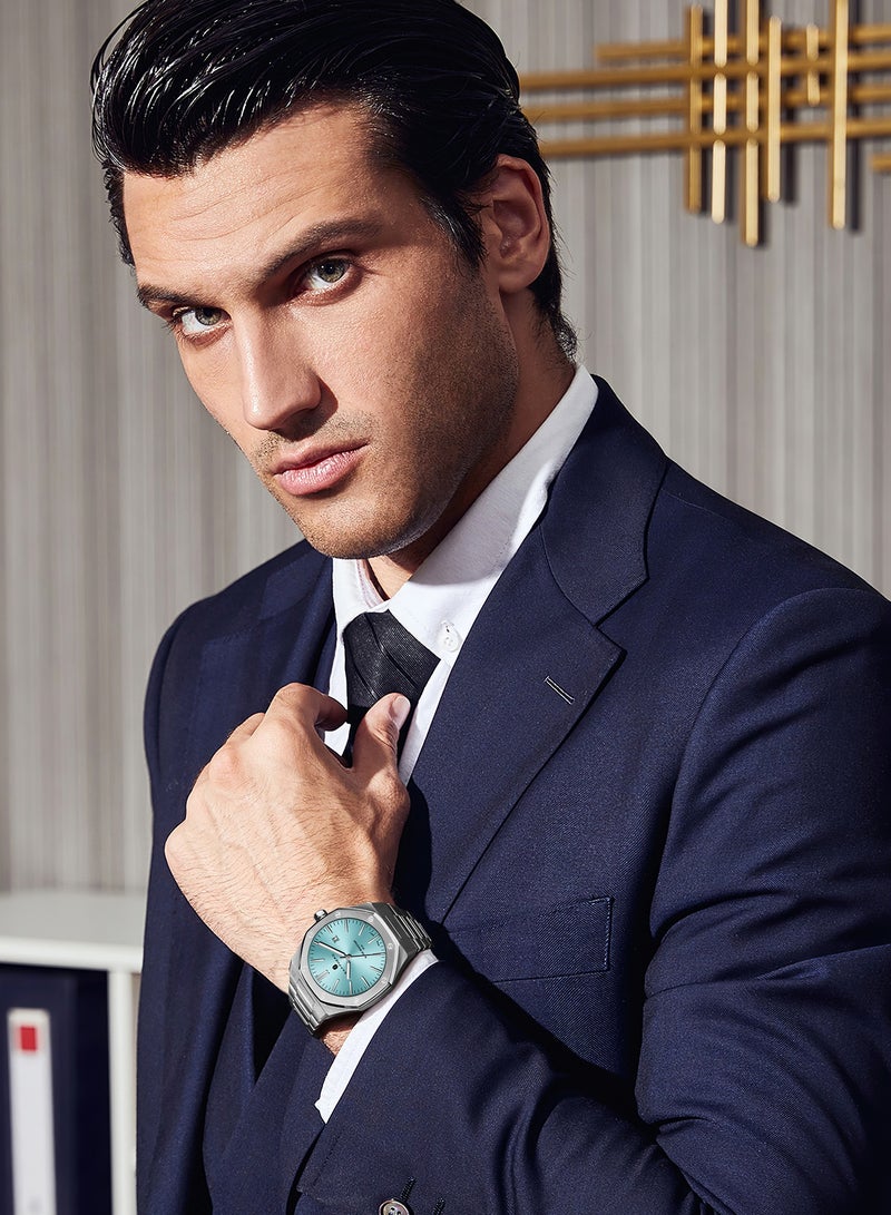 Sapphero Watch for Men Stainless Steel Mens Watches Waterproof Analog Quartz Movement Wrist Watch Gifts for Men - Image 3