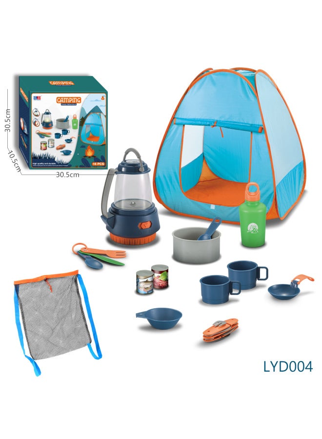 Jindan Manufacturers Directly Supply Best Selling Simulation Children's Picnic Tableware Outdoor Playhouse Camping Set Toys-Color:LYD023 - Image 2