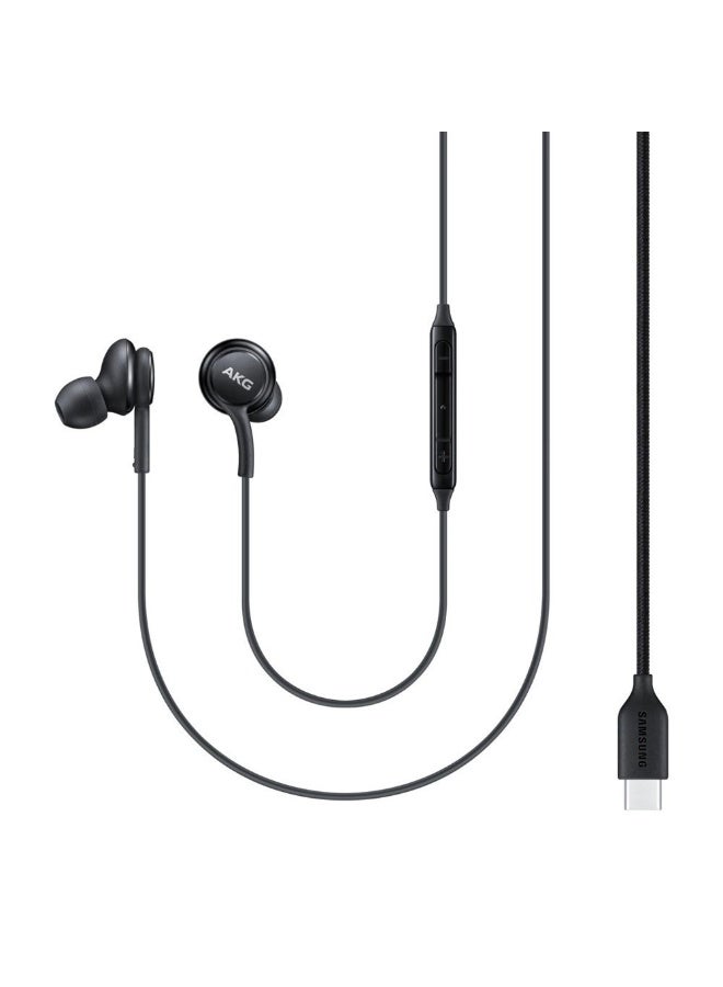 سامسونج سماعات أذن سلكية من النوع C بمنفذ USB، طراز EO-IC100BBEGEU، لون أسود، EO-IC100B، صغيرة الحجم - Image 2
