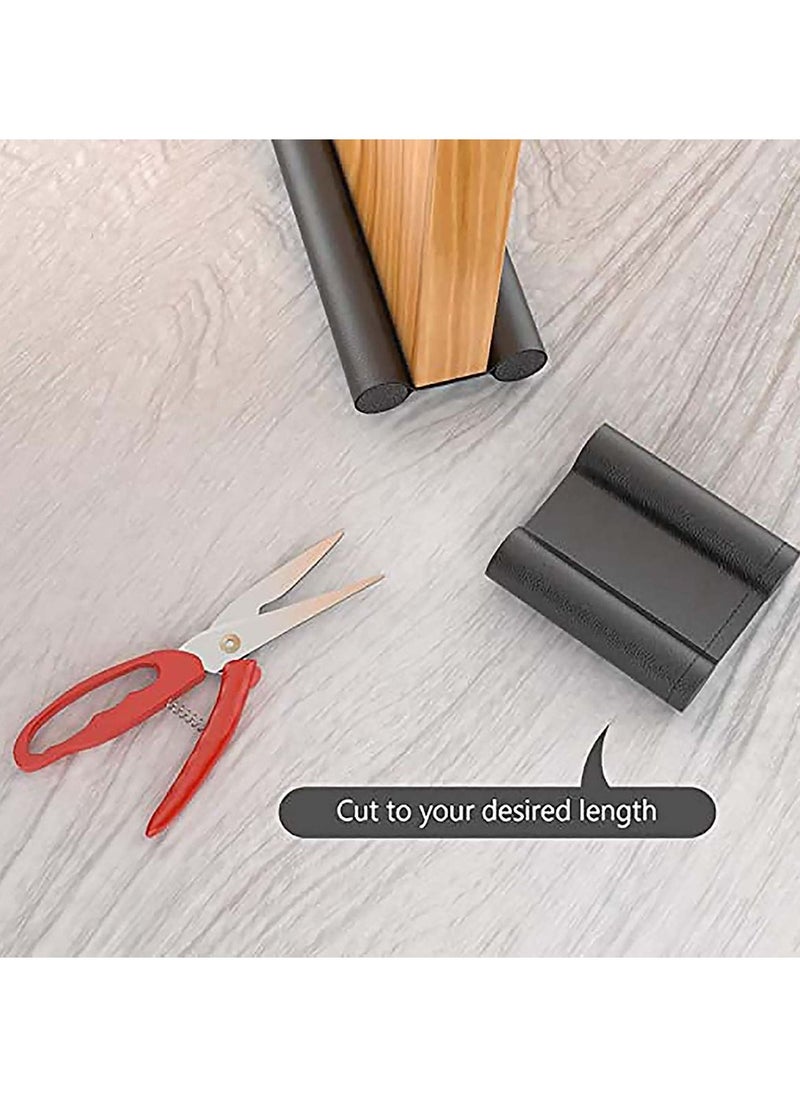 KASTWAVE - 2Pcs Under Door Draught Excluder Self Adhesive Draft Excluder Tape for Noise Proof and Energy Saving Door Bottom Seal Strip to Prevent Bugs Coming Draught Excluder for Doors Windows - Image 1