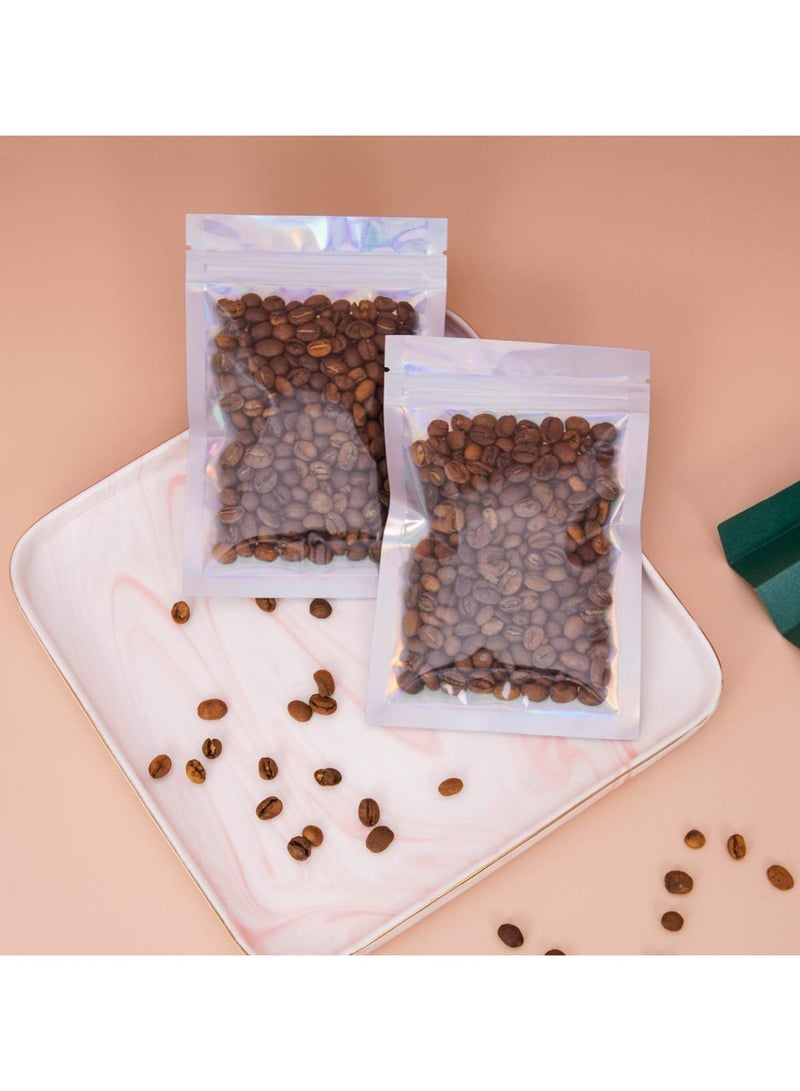 Oasisgalore 200 Pcs Resealable Mylar Ziplock Bags, Valve Zipper Pouches for Food Storage - Image 4