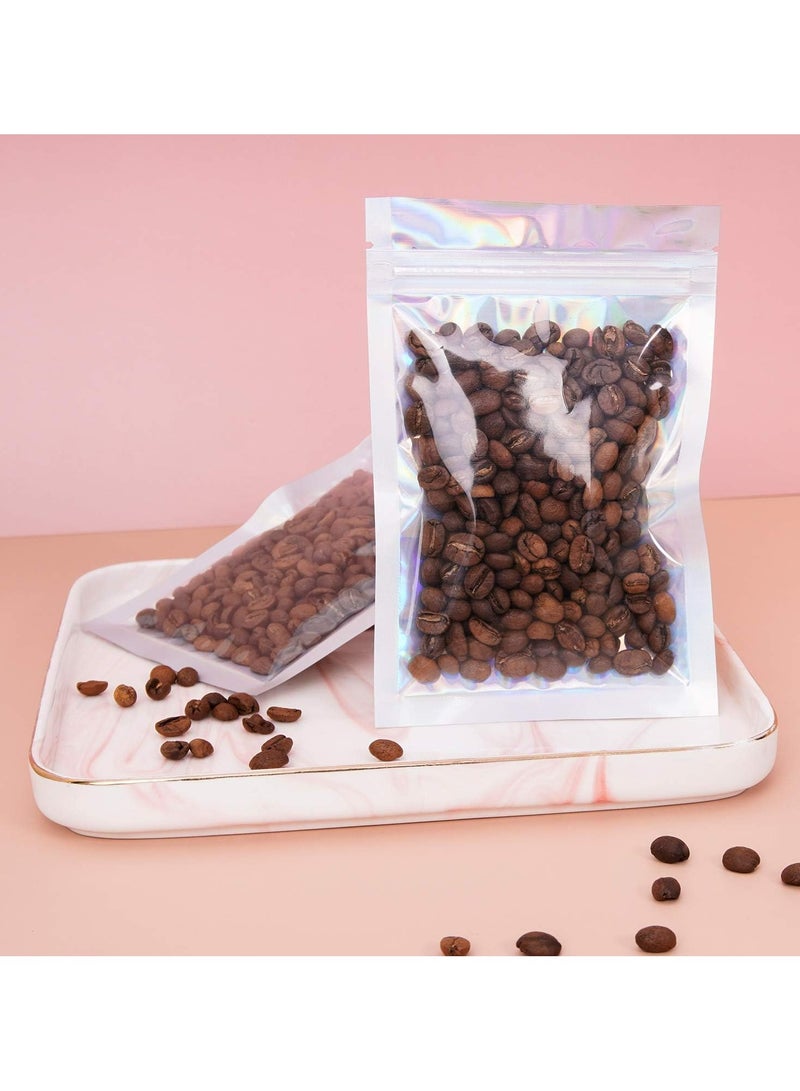 Oasisgalore 200 Pcs Resealable Mylar Ziplock Bags, Valve Zipper Pouches for Food Storage - Image 5