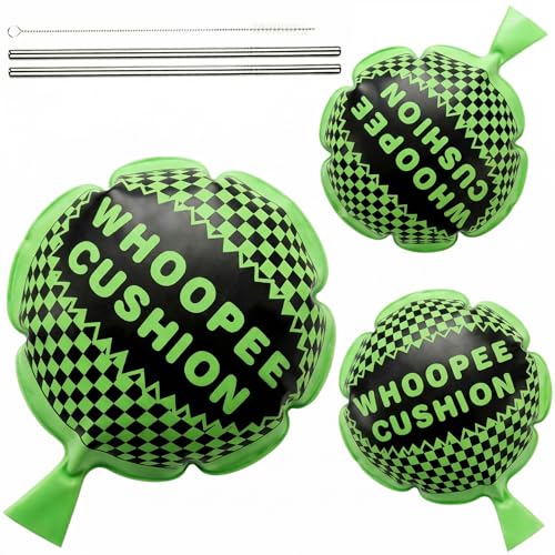 POPLAY 3 Packs Whoopee Cushions Fart Prank for Novelty Party Favors Kids and Adults Fart Pillow Novelty Gifts - Image 1