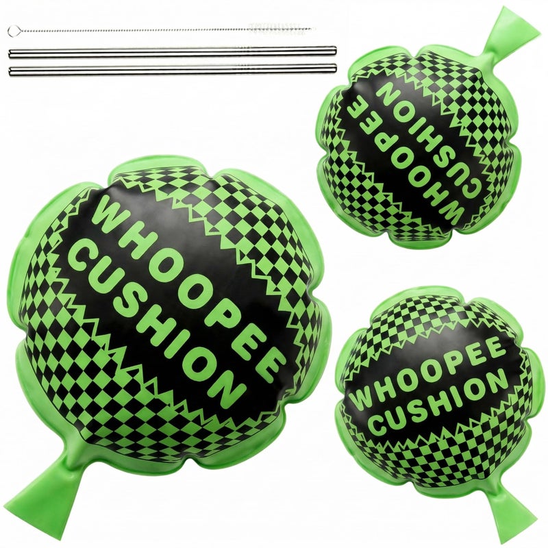 POPLAY 3 Packs Whoopee Cushions Fart Prank for Novelty Party Favors Kids and Adults Fart Pillow Novelty Gifts - Image 3