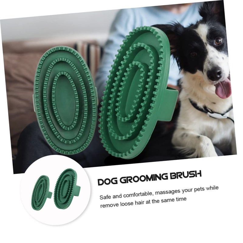 2 Pcs Pet Bath Brush Dog Grooming Tool Gentle Massage - Image 4