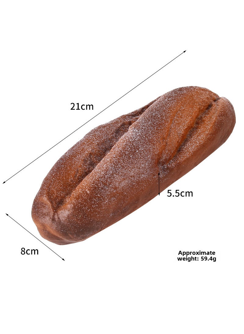 Realistic Caterpillar Bread Cake Model Rye crack bread 