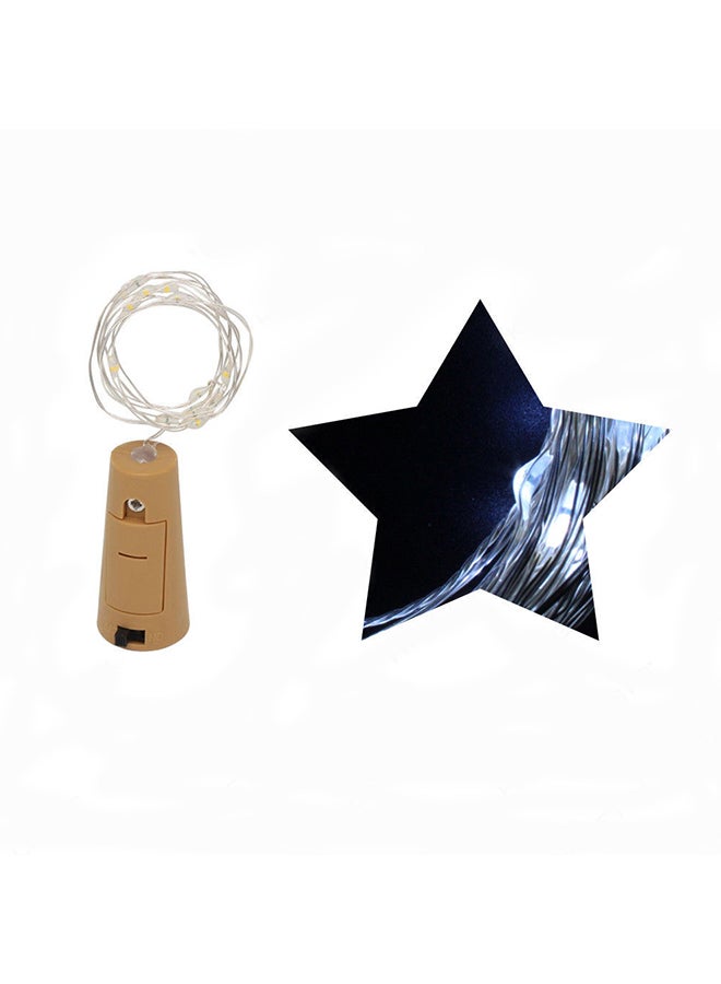 Voberry Bottle Cork Shape String Light White 1meter - Image 2