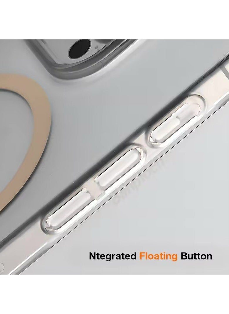 Denx - Magsafe Luxury Matte Case for iPhone 12 Pro Max Slim Magnetic Clear Shockproof Cover (Desert titanium) - Image 1