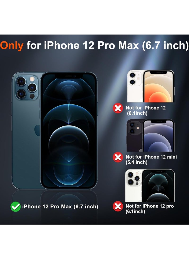 Denx - Magsafe Luxury Matte Case for iPhone 12 Pro Max Slim Magnetic Clear Shockproof Cover (Desert titanium) - Image 1