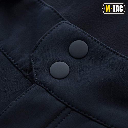 M-Tac Men’s Winter Tactical Work Pants - Thermal Softshell Fleece Lined Cargo Pants for Cold Weather & Outdoor Use (Navy Blue, XXL) - Image 3