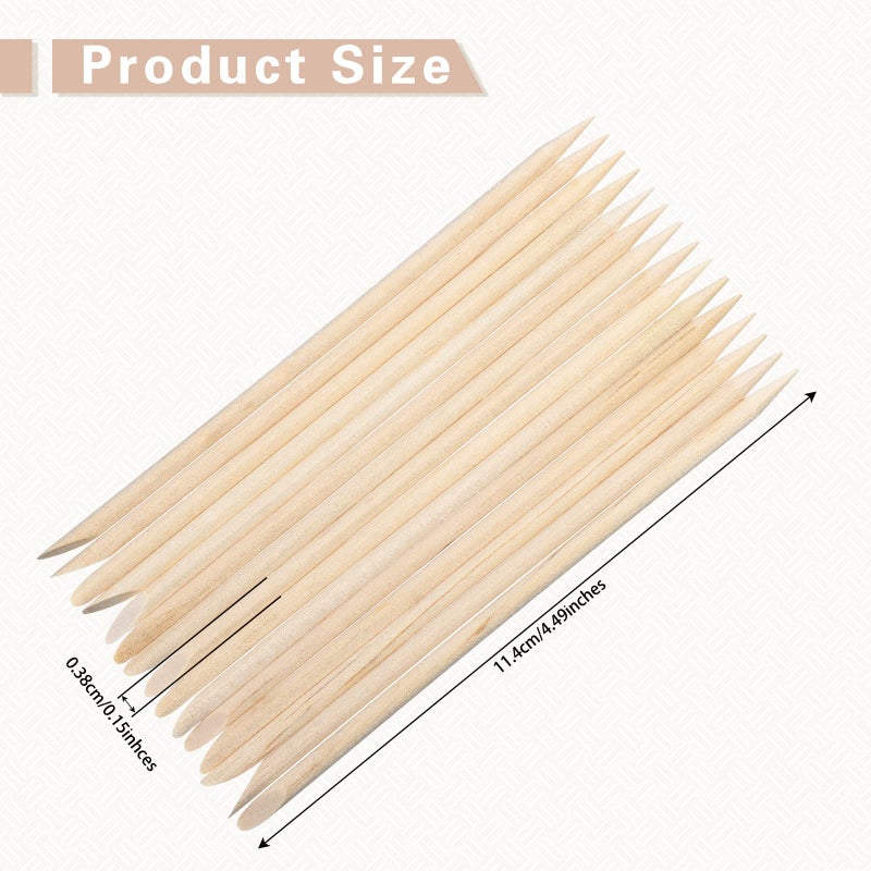 Demissle Eye Brow Wooden Wax Sticks Mini Waxing Applicator Sticks Lip Nose Eyebrow Wood Craft Small Facial Hair Spatula Applicator for Home Spa Hair Removal Smooth Skin Use(400 Pieces) - Image 2