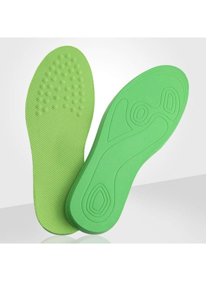klarako 1 Pair Arch Support Insoles Bow Legs Correcting Insoles Orthotic Shoes Pads Foot Massage Acupressure Insoles Cushion for Women Men Medium Green - Image 1