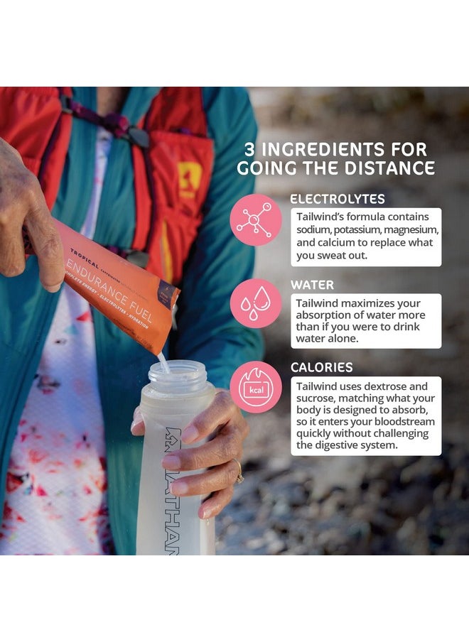 Tailwind Nutrition - Grab-And-Go Caffeinated Endurance Fuel, Hydration Drink For Athletes, Single Serving, Tropical Buzz, Pack Of 12 - Image 1