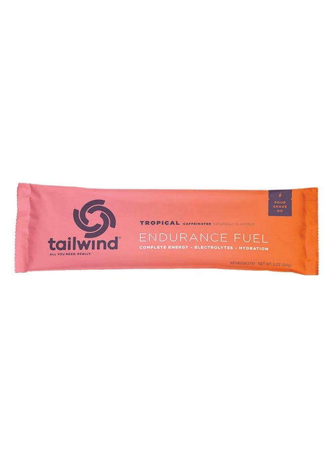 Tailwind Nutrition - Grab-And-Go Caffeinated Endurance Fuel, Hydration Drink For Athletes, Single Serving, Tropical Buzz, Pack Of 12 - Image 1