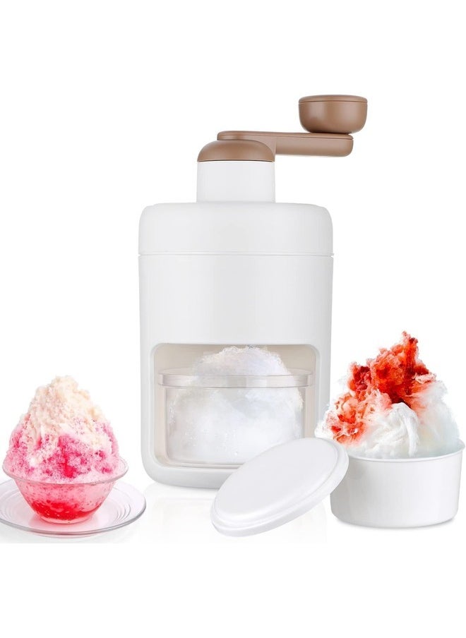 AWALOR - Slushy Maker Manual Ice Crusher Mini Slush Ice Maker Portable Ice Cube Maker BPA Free Slush Machine for Bar Kitchen Cocktails Shaved Ice - Image 1