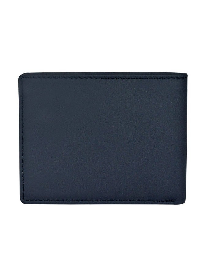 POLICE محفظة ماركة بوليس للرجال جلد أصلي | محفظة رفيعة أنيقة للرجال بيفولد جلد حقيقي مع 10 فتحات لحامل البطاقات - أزرق داكن - Image 4
