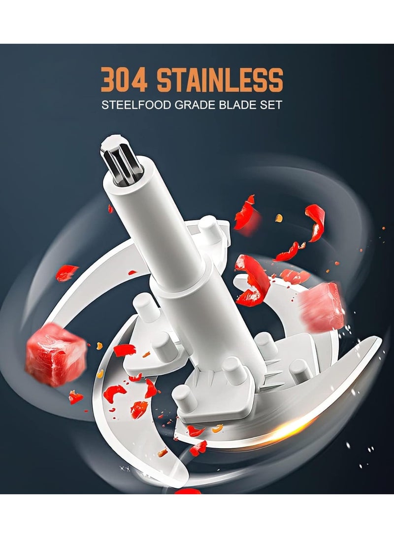 3L Electric Food Chopper & Meat Grinder – 1200W Powerful Motor, 304 Stainless Steel Bowl & Blades – Multi-Functional Food Processor for Meat, Vegetables, Fruits, Baby Food & Nuts - Image 2