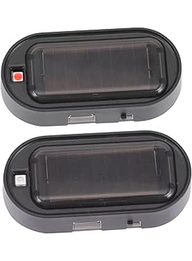 Solar Car Warning Lights USB Charging LED Flashing Security Lights for Cars Trucks SUVs - Image 1