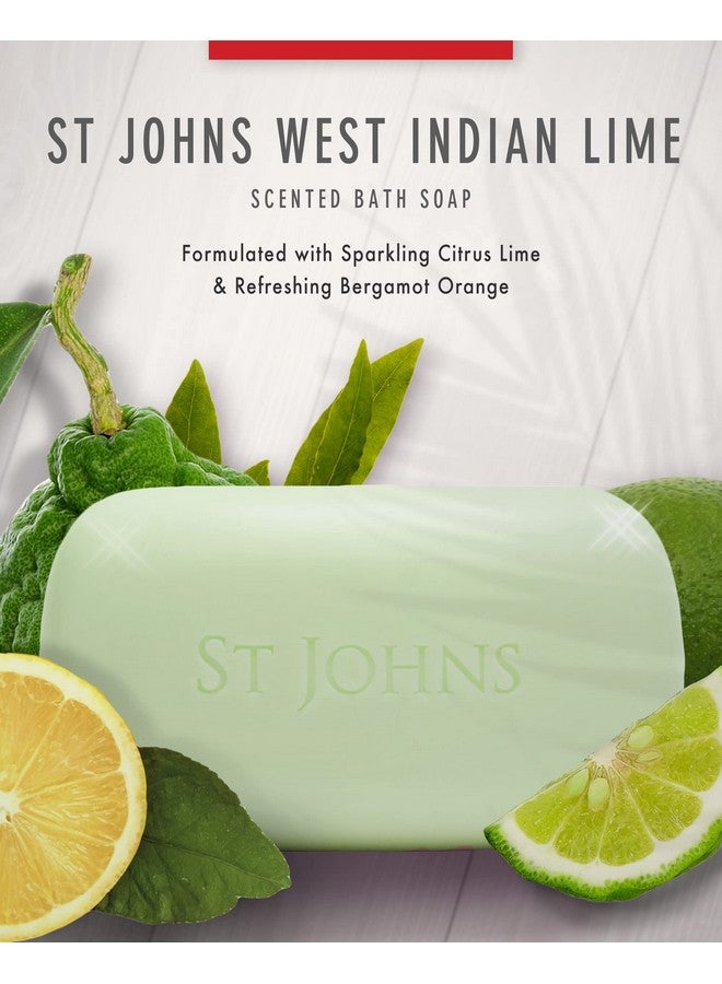 St. John West Indian Lime Soap Bar Refreshing Caribbean Citrus Soap For Men Usa Made Triplemilled Soap Bar Luxury Hydrating Body Soap With Olive Oil & Glycerine (7 Oz Bar) - Image 2