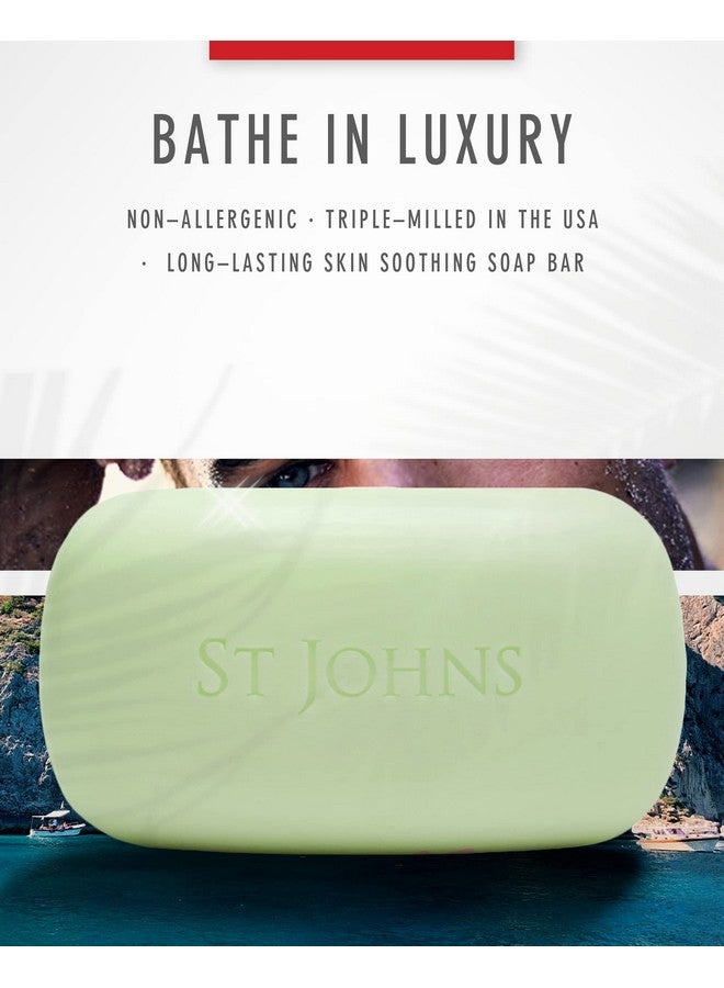 St. John West Indian Lime Soap Bar Refreshing Caribbean Citrus Soap For Men Usa Made Triplemilled Soap Bar Luxury Hydrating Body Soap With Olive Oil & Glycerine (7 Oz Bar) - Image 3