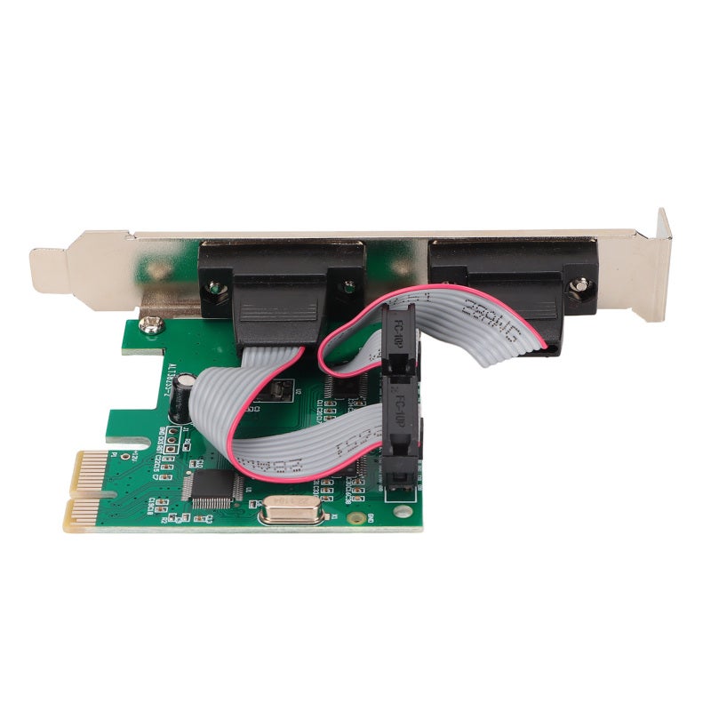 بطاقة تسلسلية PCIe: منفذين RS232 مزدوجان، شريحة WCH382، سرعة عالية تبلغ 2.5 جيجابت في الثانية - دعم التشغيل المباشر عند التوصيل، توافق واسع النطاق مع أجهزة الكمبيوتر المكتبية - Image 3