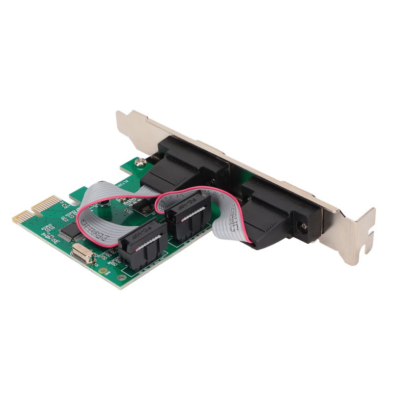 بطاقة تسلسلية PCIe: منفذين RS232 مزدوجان، شريحة WCH382، سرعة عالية تبلغ 2.5 جيجابت في الثانية - دعم التشغيل المباشر عند التوصيل، توافق واسع النطاق مع أجهزة الكمبيوتر المكتبية - Image 2