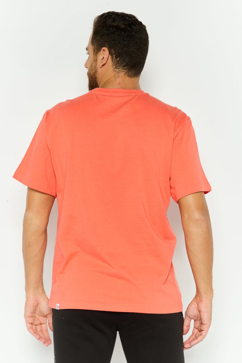 PUMA تي شيرت رياضي للرجال بأكمام قصيرة، خارجي، لون كورال - Image 4