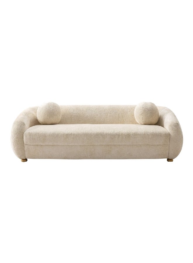 Micasa Elegant And Modern Design 3-Seater Sofa Off White 66 X 95 X 220 Cm Osf-1441-3Sb - Image 1