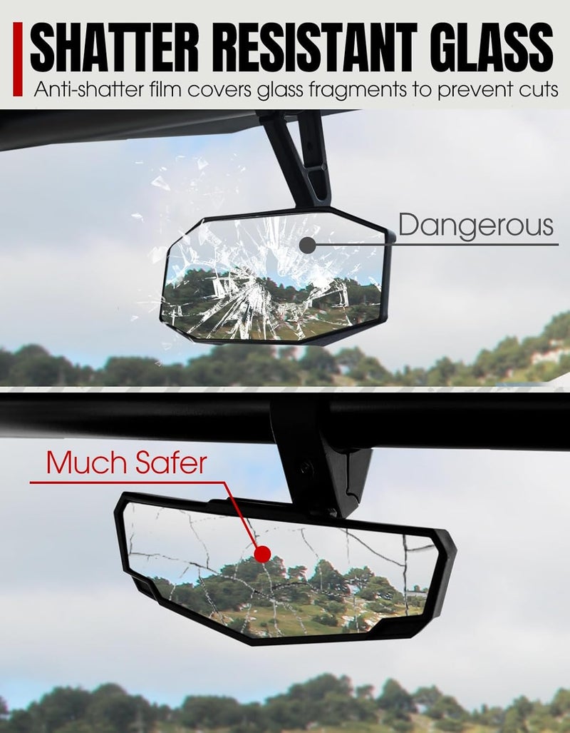 A & UTV PRO Talon Rear View Mirror - Convex Wide RearView Mirror for Honda Talon 1000R 1000X 1000X4 - Image 4