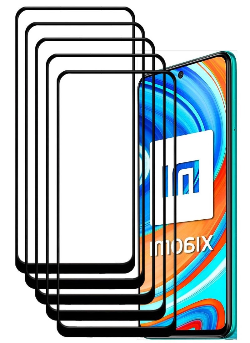 ACLIX 5 Pieces Antistatic ESD Dustproof Premium Quality High Definition Tempered Glass Screen Protector Designed For Xiaomi Redmi Note 9 Pro - Image 1