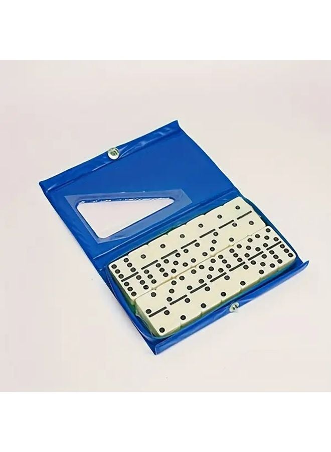 مجموعة دومينو PVC ذات الصندوق الأحمر لأمسيات الألعاب العائلية وألعاب الطاولة - Image 4