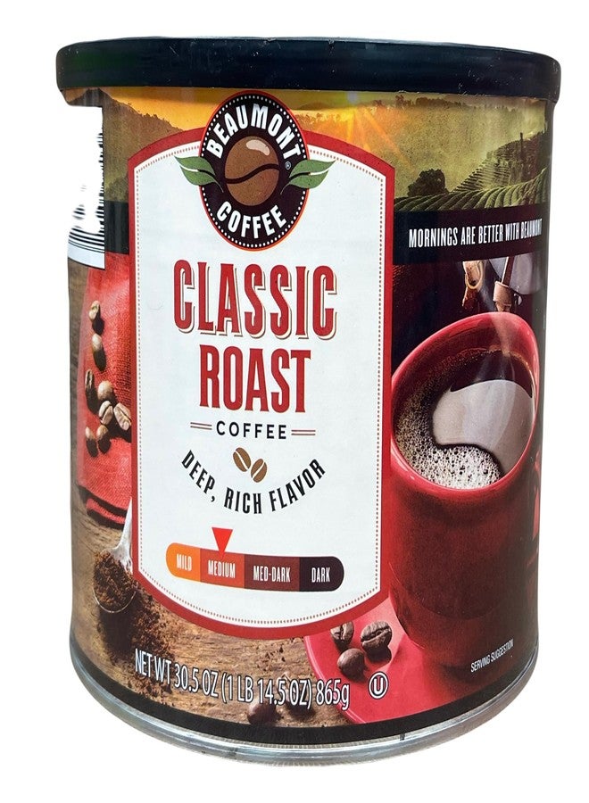 Classic Roast Coffee, Medium Roast, Deep Rich Flavor, 30.5 oz - Image 2